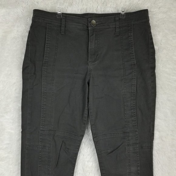 Kut From The Kloth Womens Pants‎ Skinny Angelina Ankle Gray Cuffed Stretch 10 - Picture 7 of 12